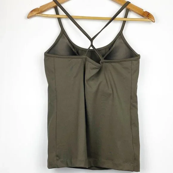 ATHLETA Brown Bra Cami Tank Crossback 34DD - Picture 7 of 10